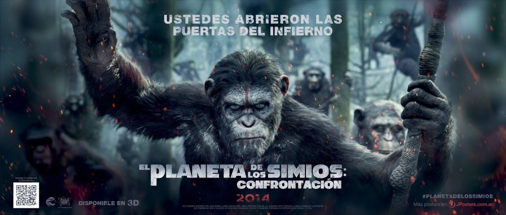 El_Planeta_De_Los_Simios_Confrontación_Nuevo_Banner_Latino_JPosters